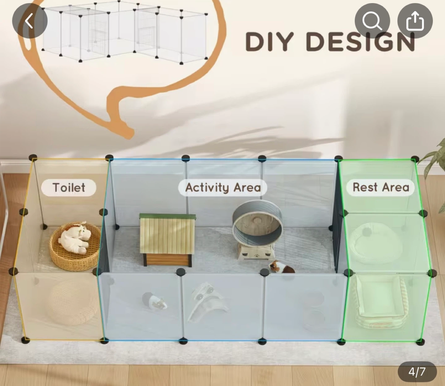 DIY Small Pet Playpen for Guinea Pigs & Hedgehogs