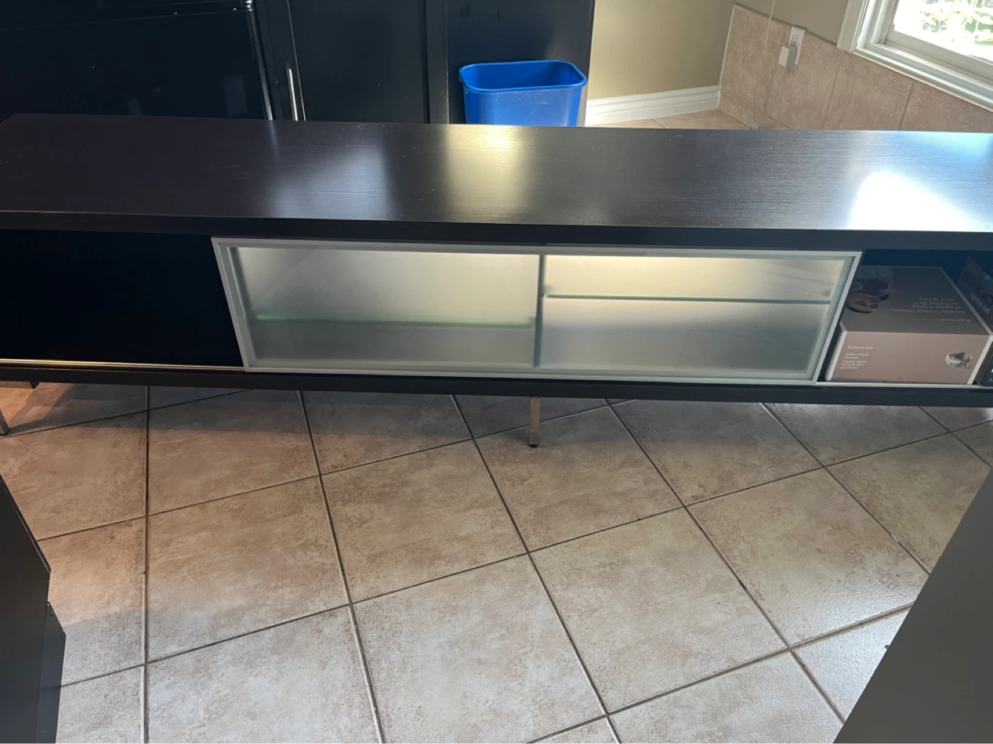 Dark Wood Media Console - photo 2