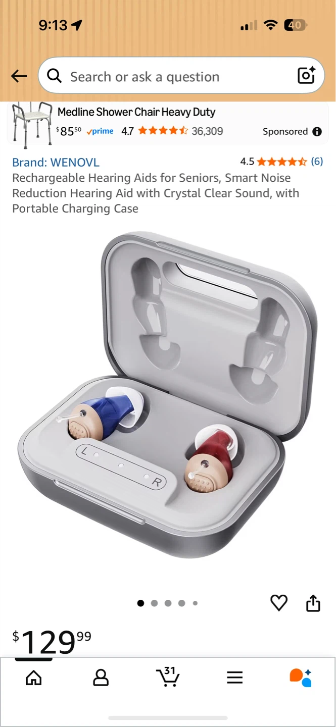 Wenovl Rechargeable Hearing Aid JH-A260