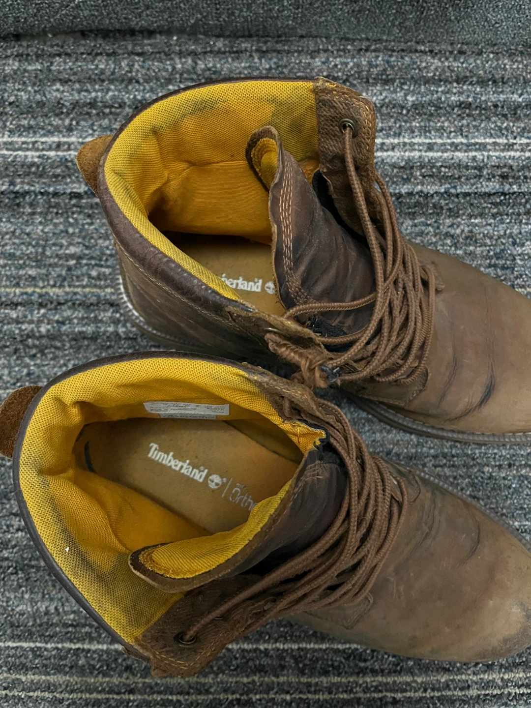 ⚽️Timberland Brown Leather Boots( us size 10) - photo 5