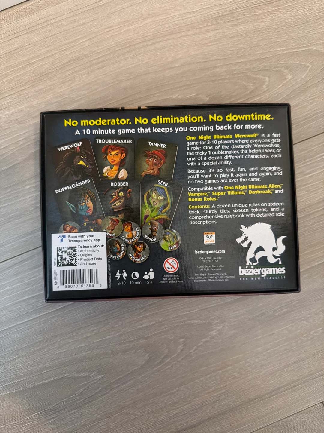 One Night Ultimate Werewolf Board Game by Bezier Games - photo 2