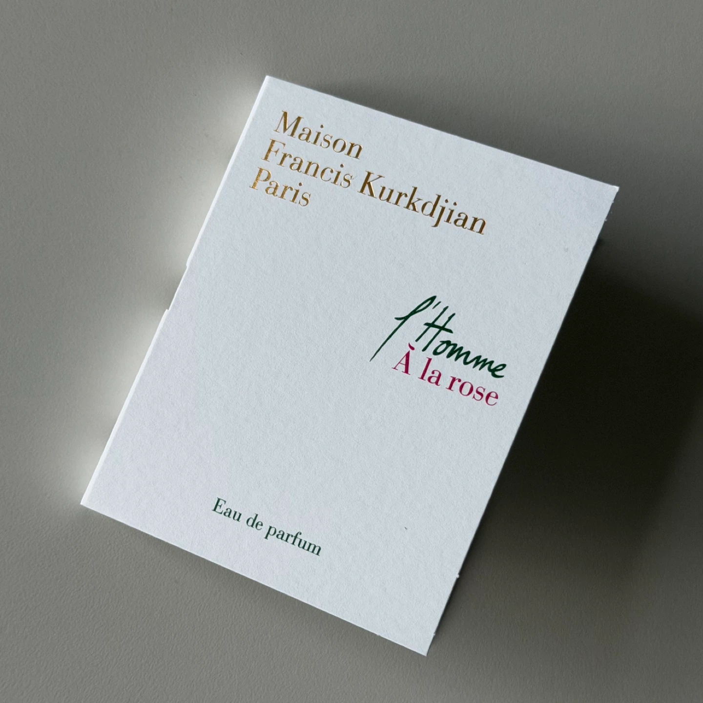Maison Francis Kurkdjian L'Homme À la Rose EDP 2ml ⚽️
