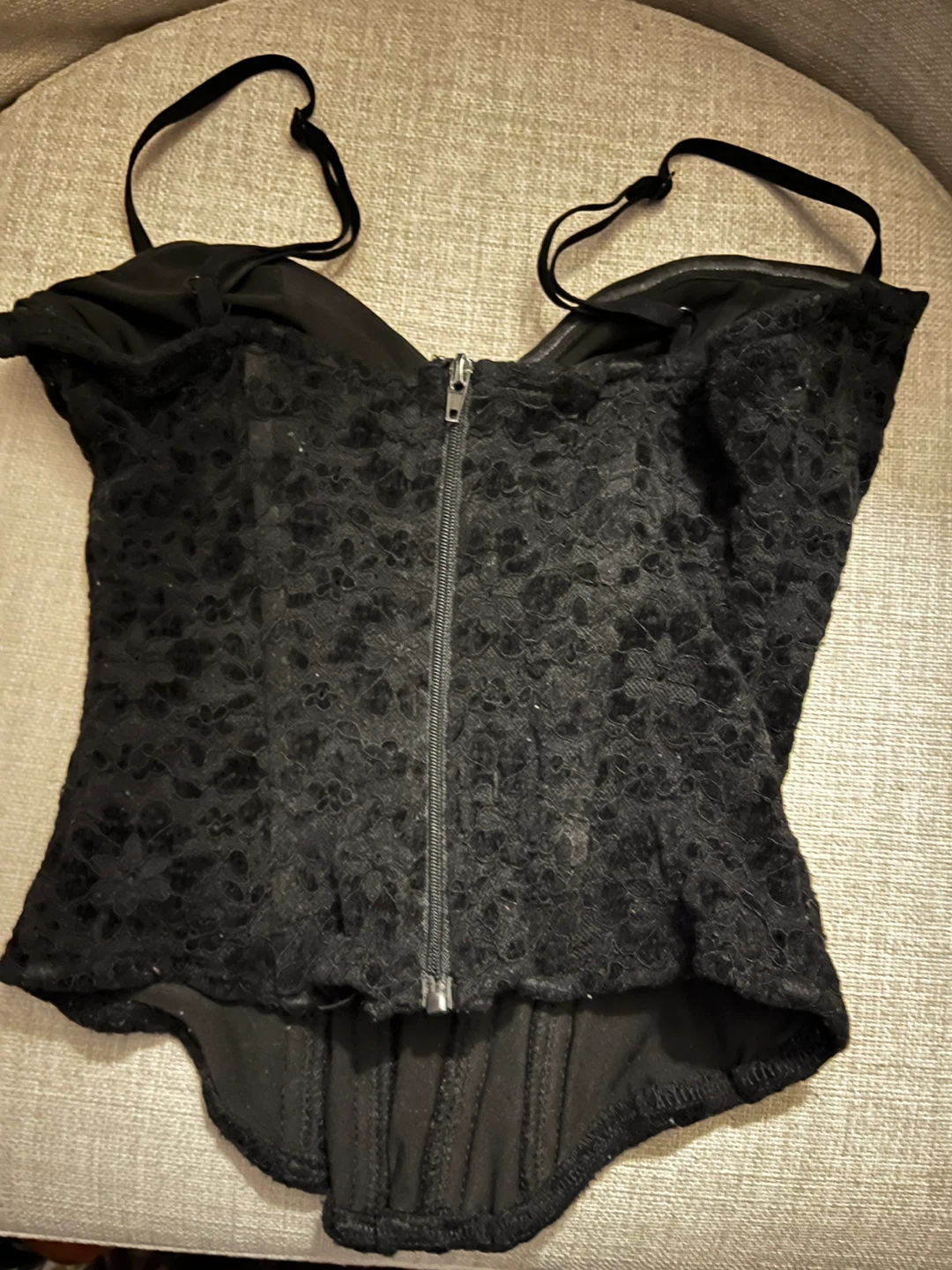 Windsor Black Lace Corset Top - Size S - photo 3