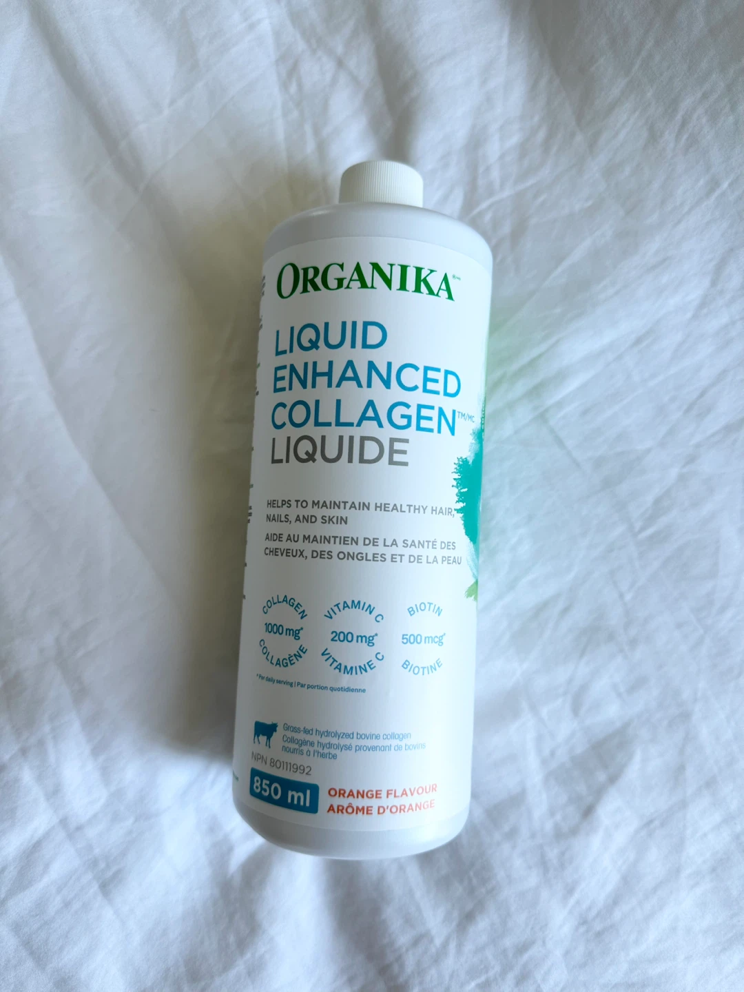 ⚽️ 🆕 Organika Liquid Enhanced Collagen - Orange Flavour 850 ml