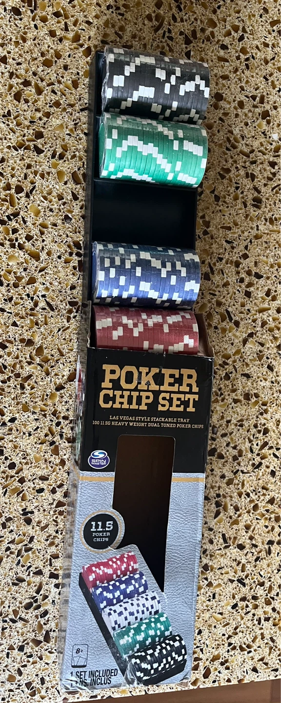⚽️Spin Master Poker Chip Set - 100 Chips