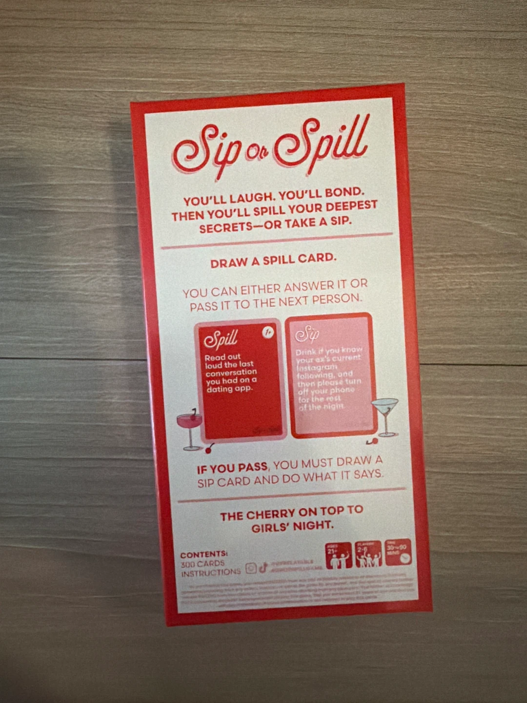 Sip or Spill The Girls' Night Party Game - photo 2