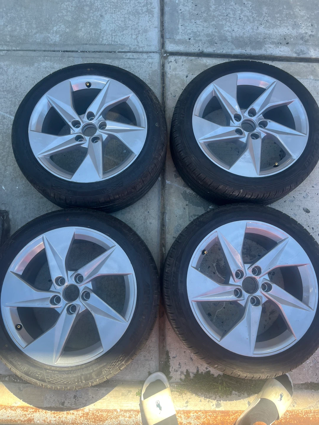 Set of 4 Ronal Wheels and Crosswind Tires