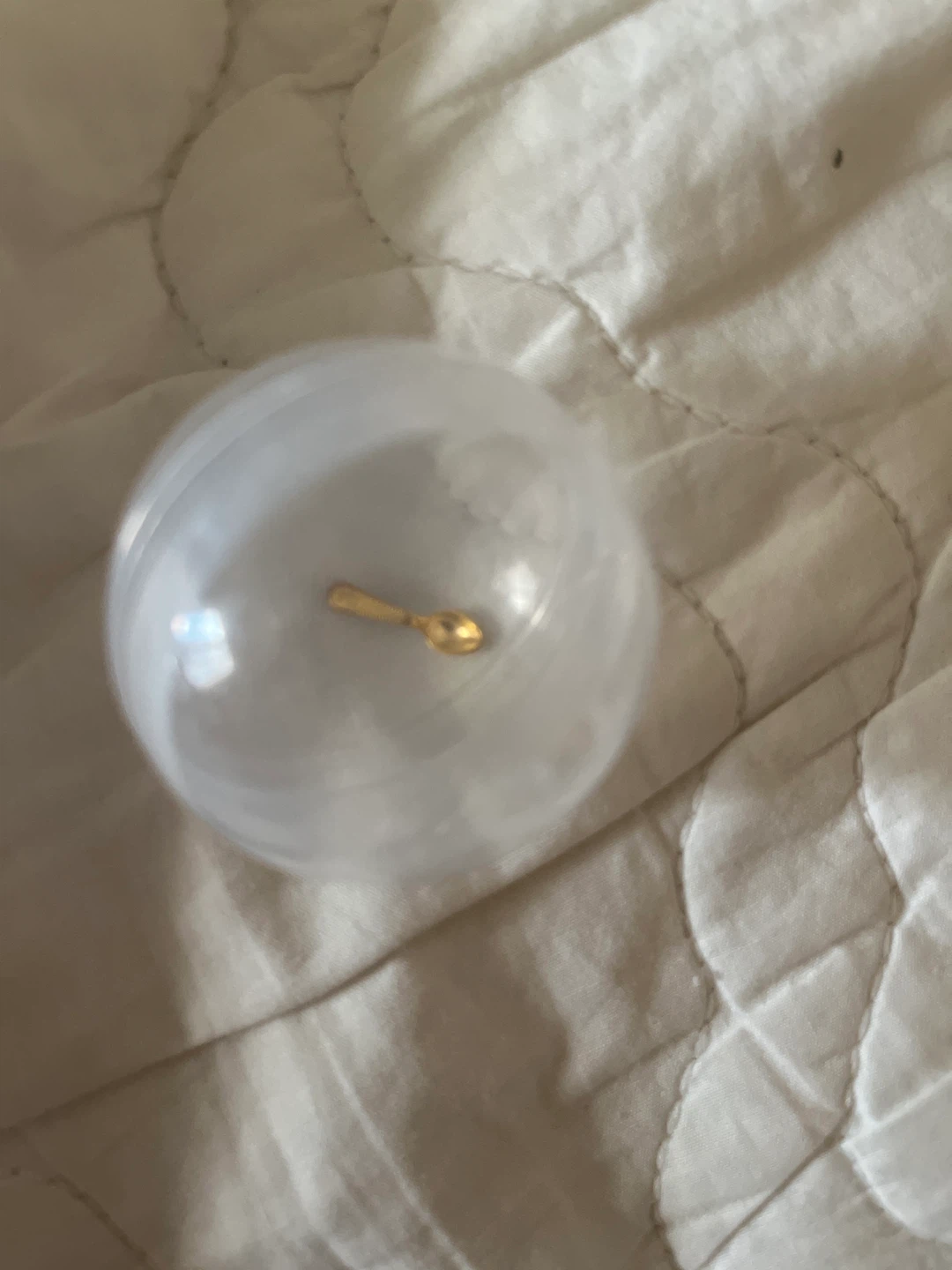 ⚽️Clear Sphere with Gold Spoon