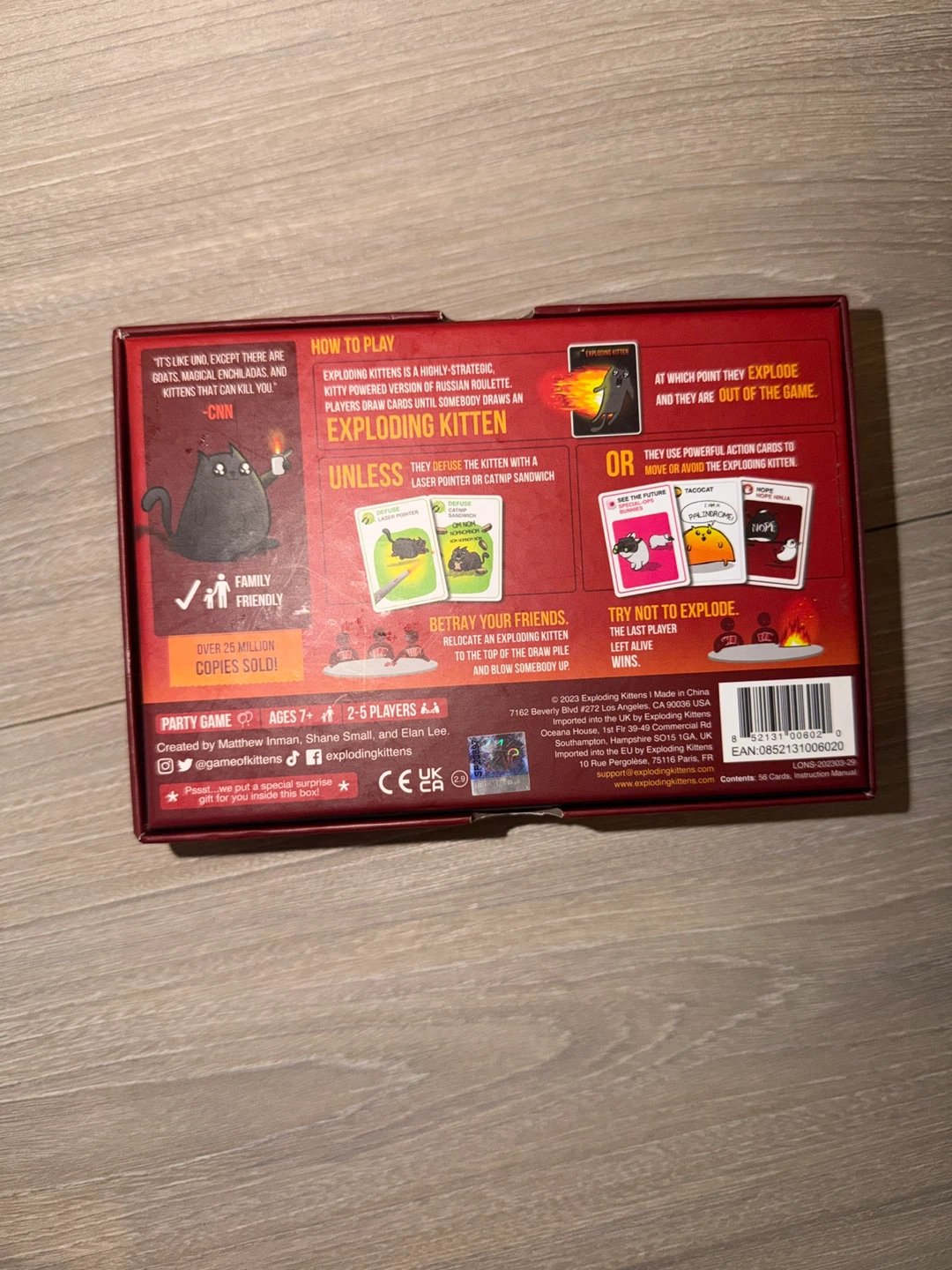 Exploding Kittens Original Edition Card Game - photo 2