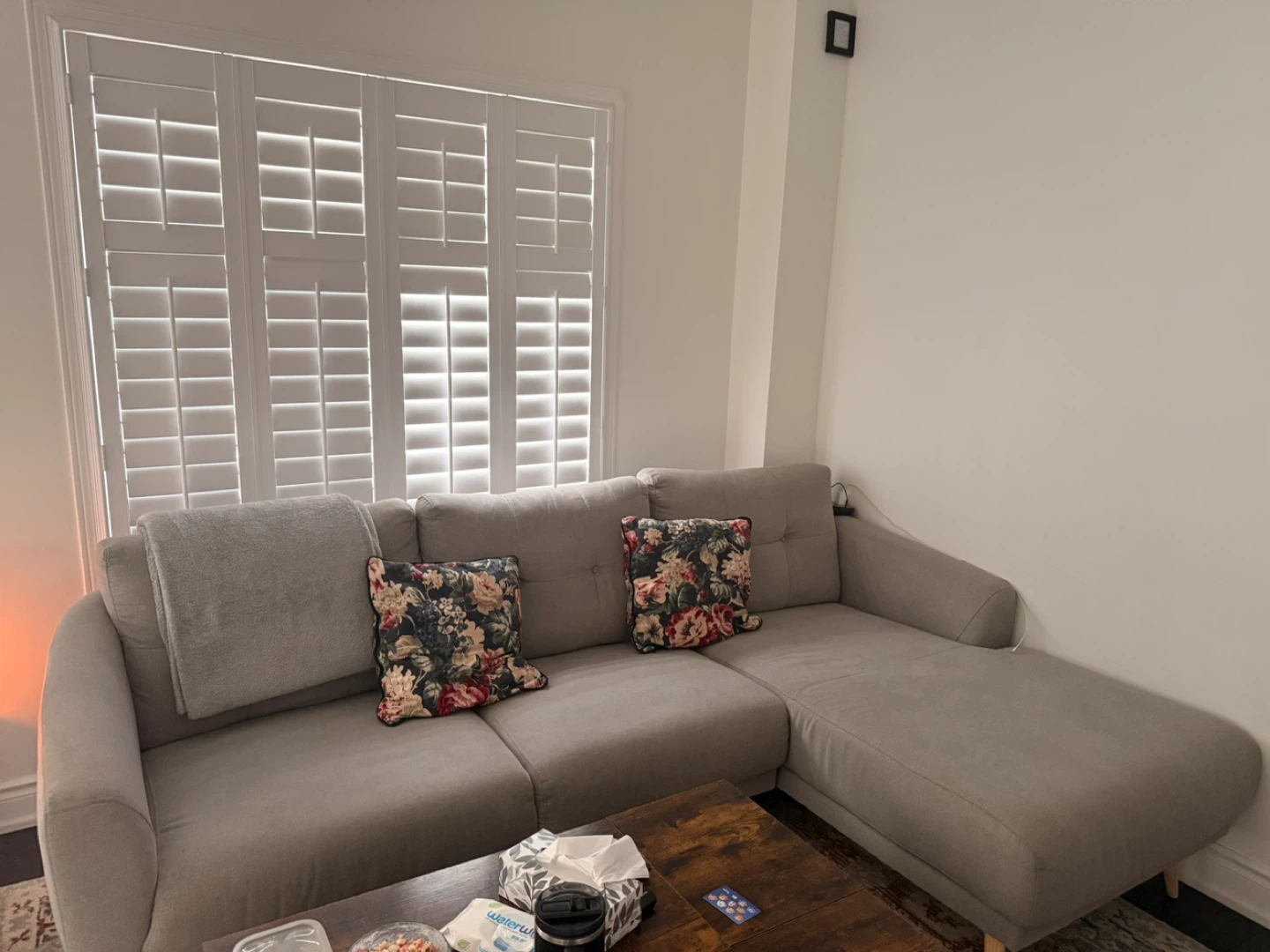 Grey Sectional Sofa with Chaise