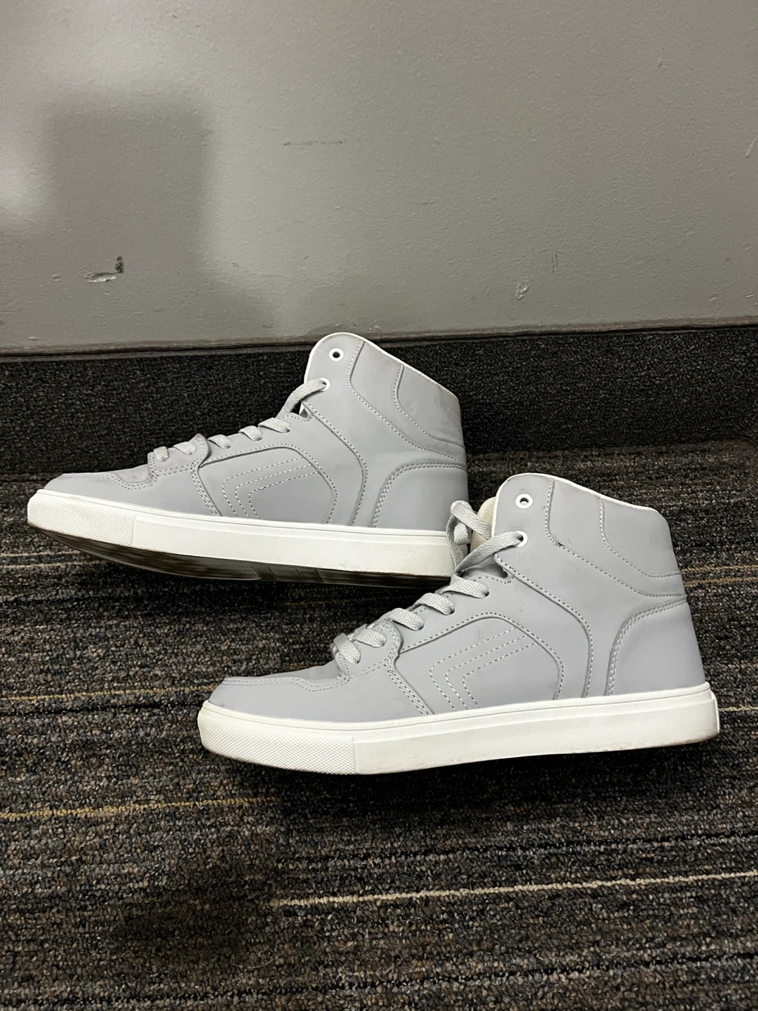 Women’s Grey High-Top Sneakers (size 9)