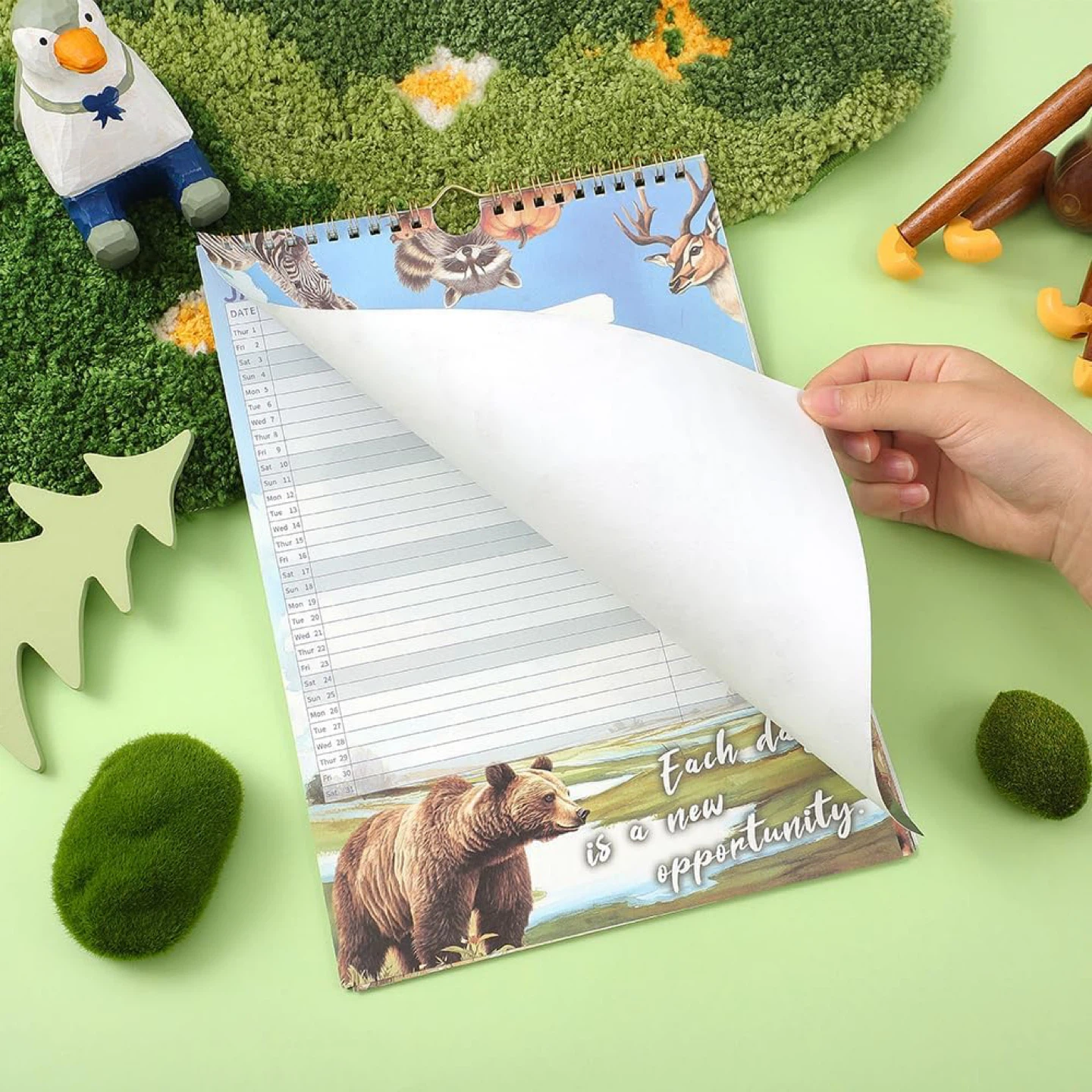 2026 Monthly Calendar with Cute Animals ⚽️ - photo 3
