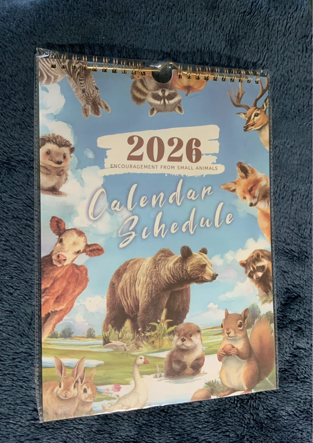 2026 Monthly Calendar with Cute Animals ⚽️