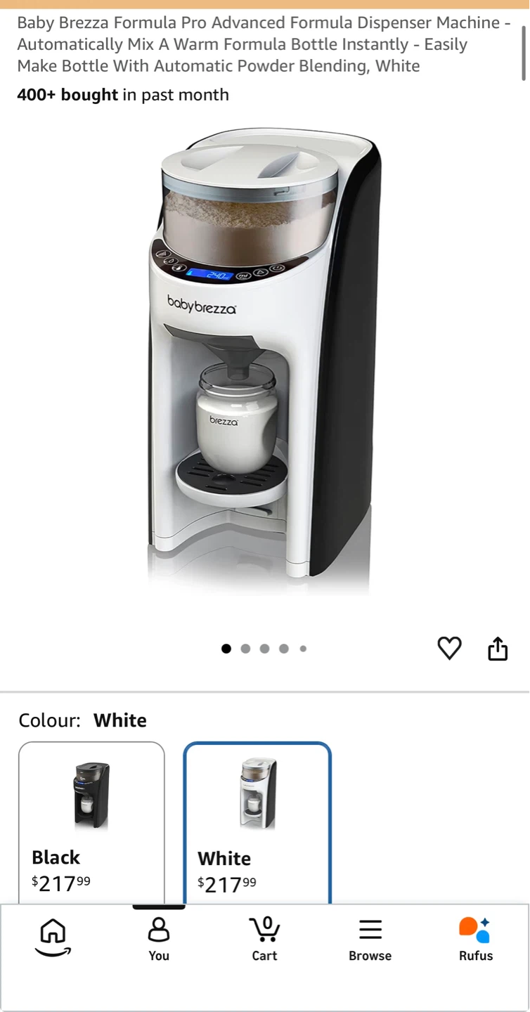 Baby Brezza Formula Pro Advanced Dispenser - White - photo 2