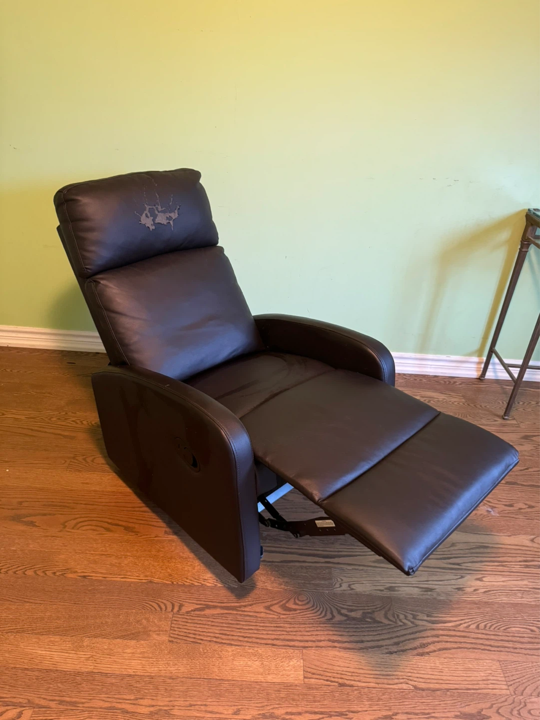 Brown Leather Recliner Chair