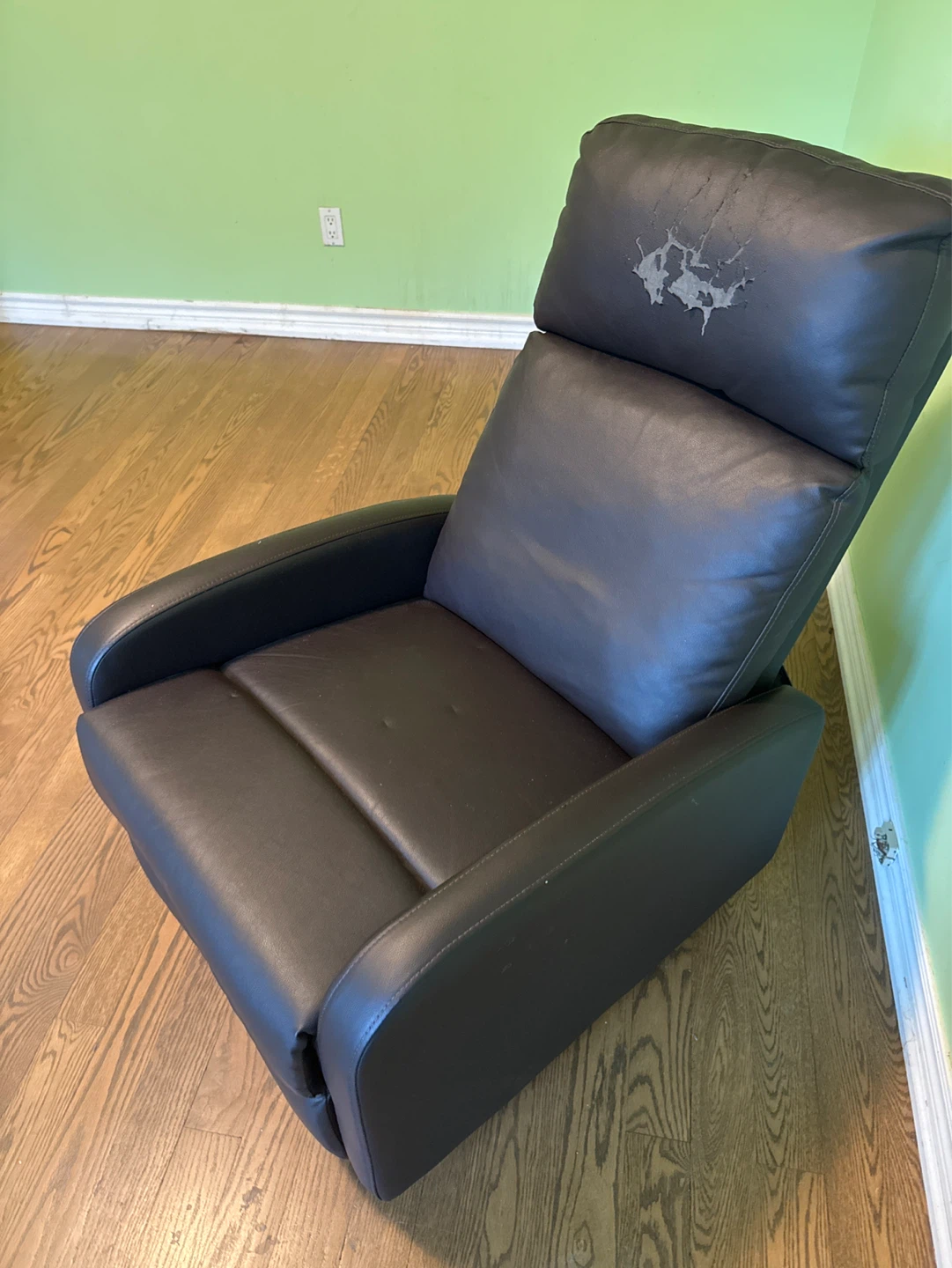 Brown Leather Recliner Chair - photo 3