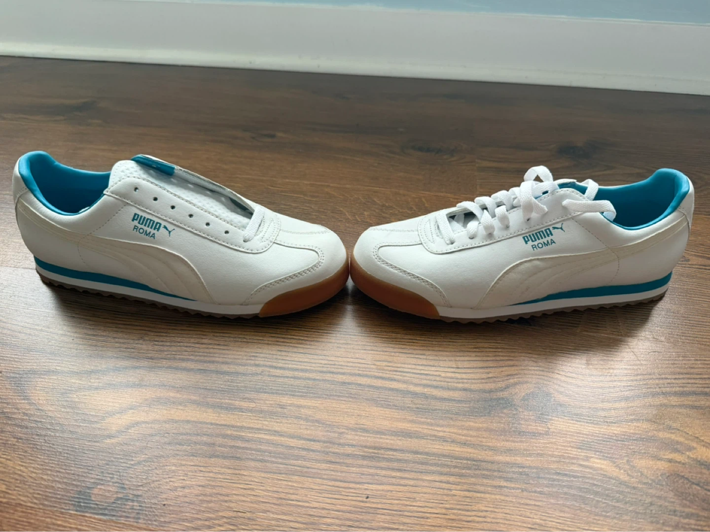 Puma Roma White Blue Sneakers