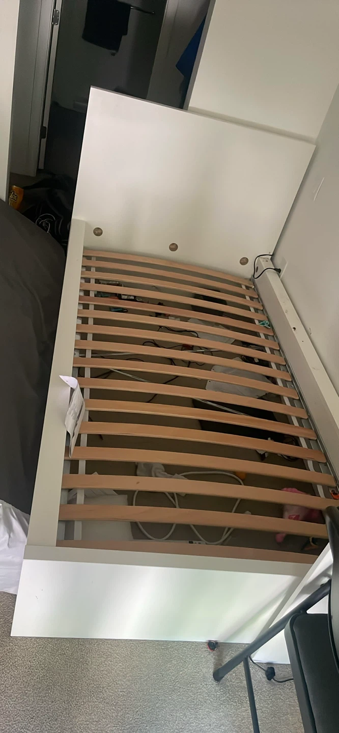 White Single Bed Frame from IKEA - photo 2
