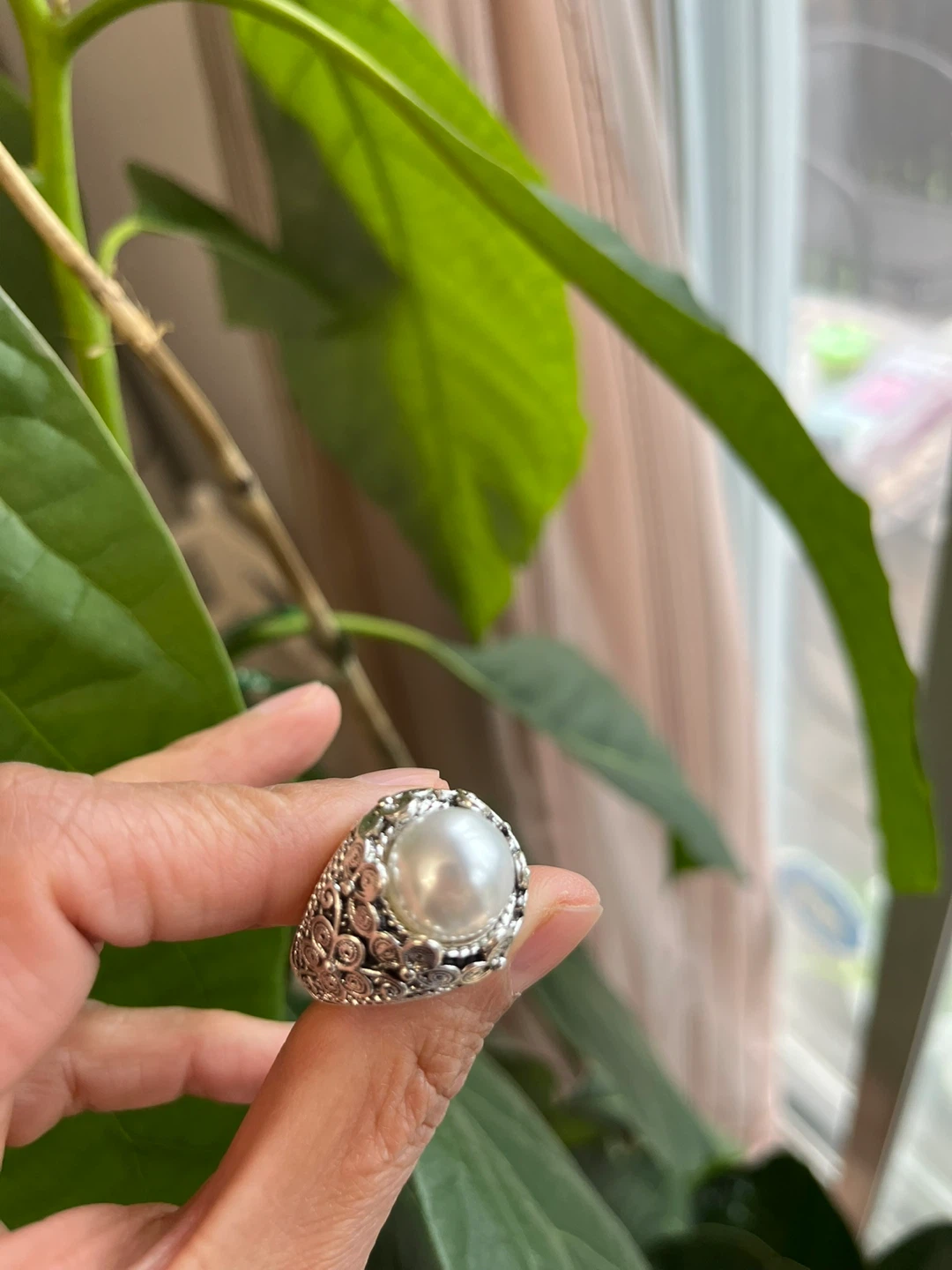Faux Pearl  Ring. Size 9 - photo 4