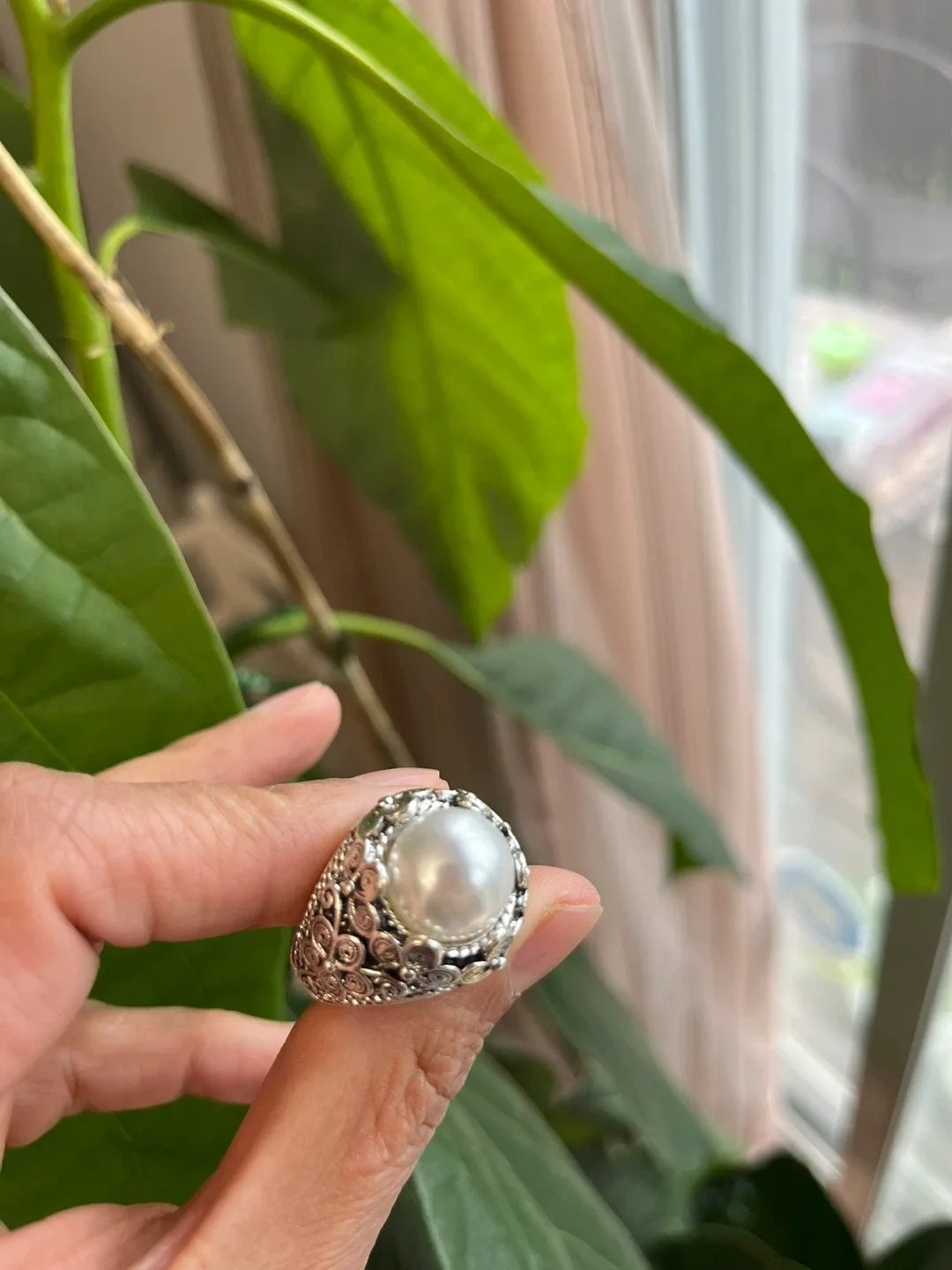 Faux Pearl  Ring. Size 9 - photo 4