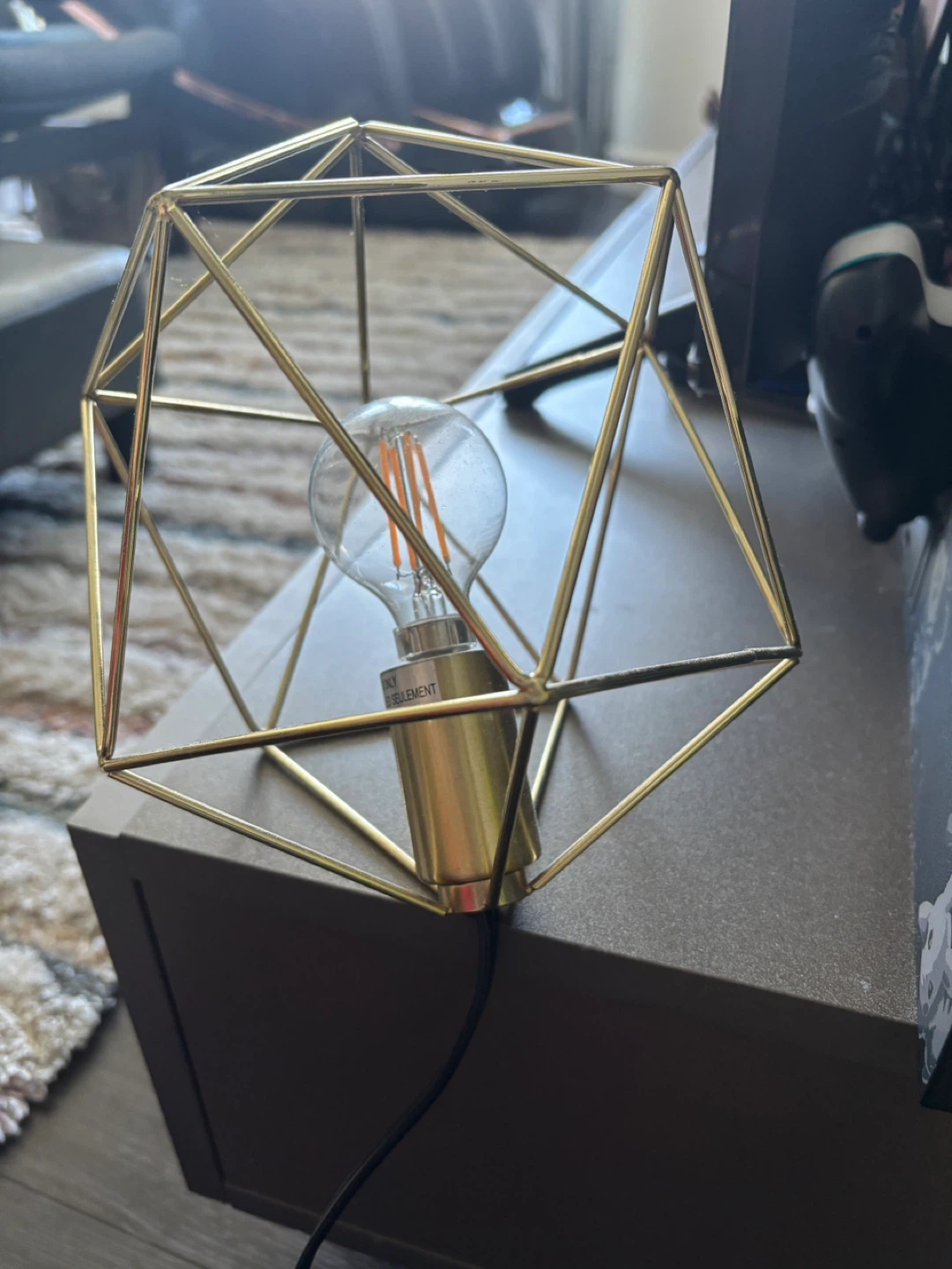 Geometric Wire Lamp - photo 2