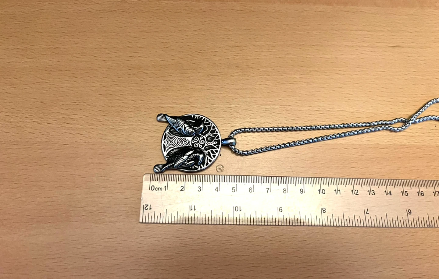 Norse Raven Pendant Necklace. Stainless steel - photo 3