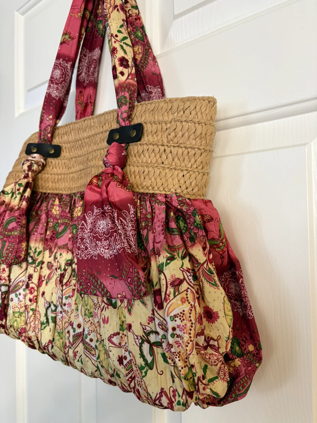 Denver Hayes Straw and Floral Tote Bag - photo 3