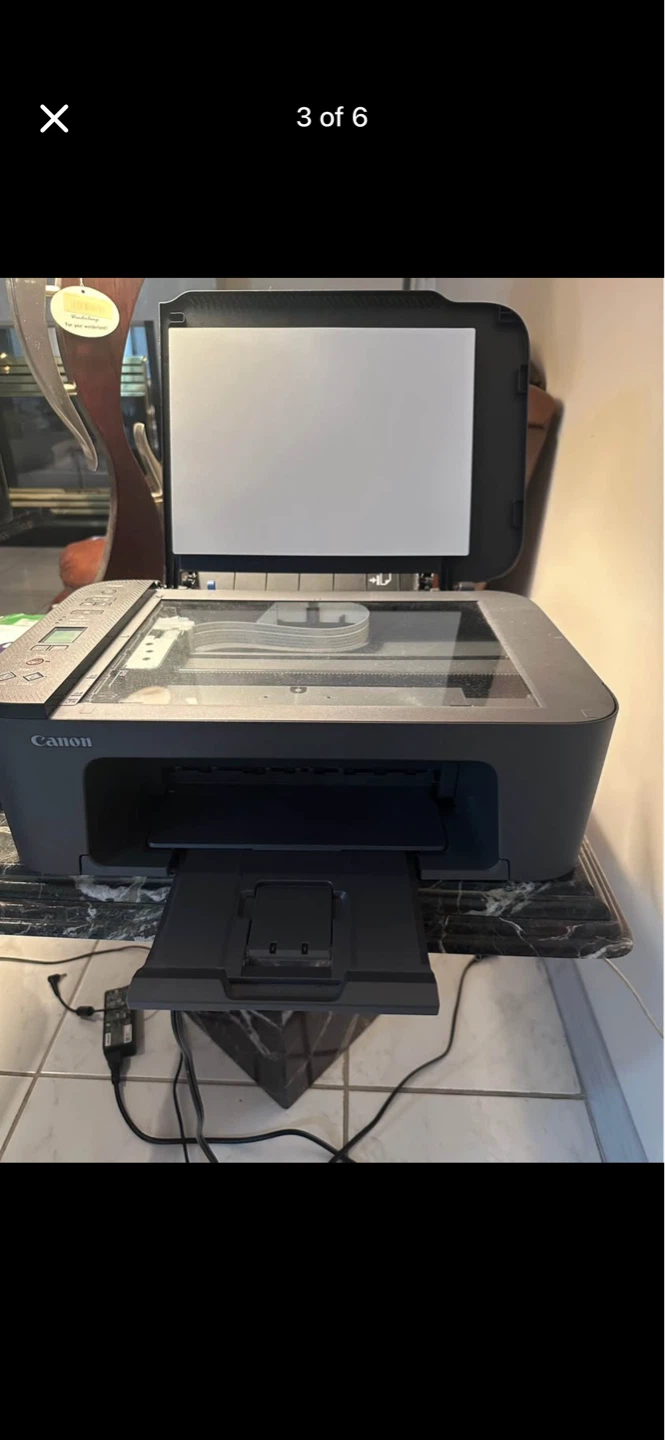 Canon TS3420 Printer with new ink cartridge and A4 size paper - photo 2