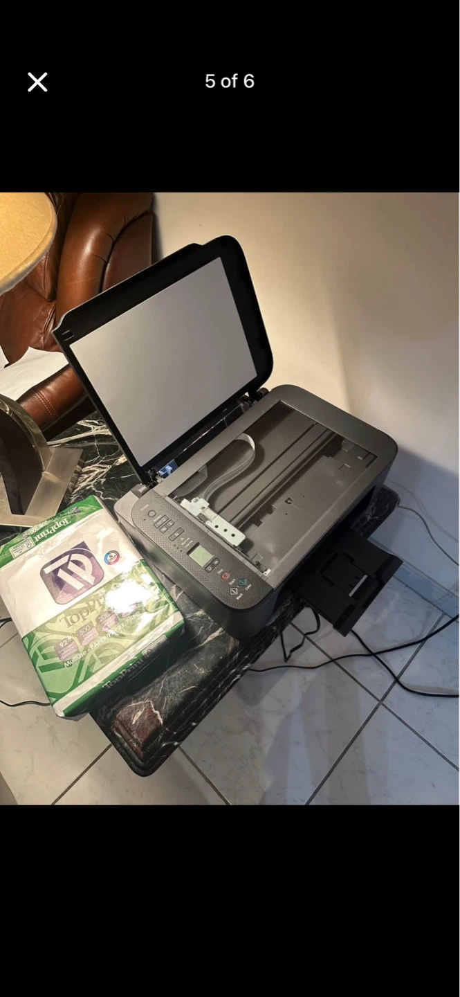 Canon TS3420 Printer with new ink cartridge and A4 size paper - photo 4