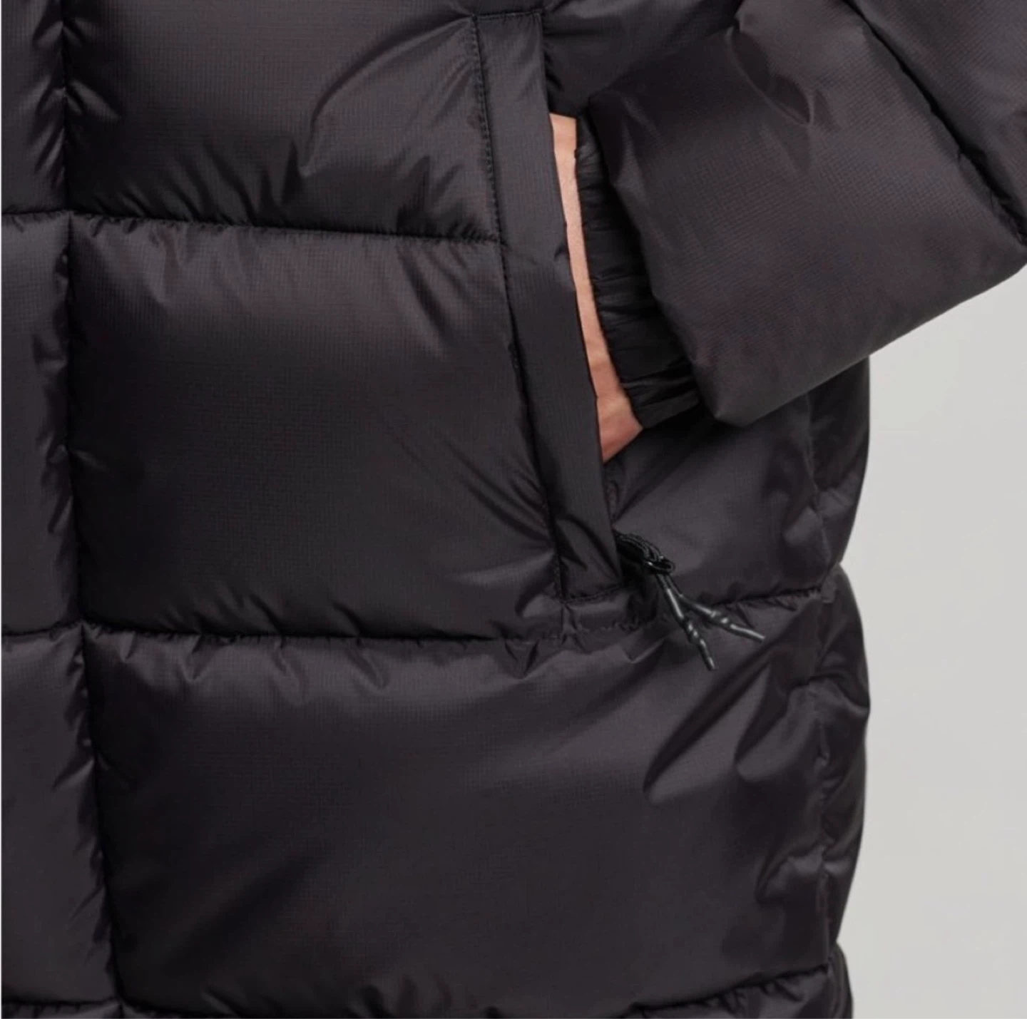 Superdry Black Long Puffer Jacket - photo 5