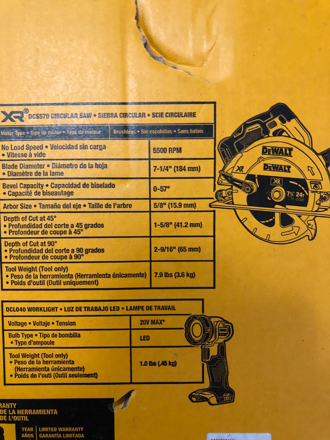 DEWALT DCK477D2 20V MAX XR 4-Tool Brushless Combo Kit - photo 2