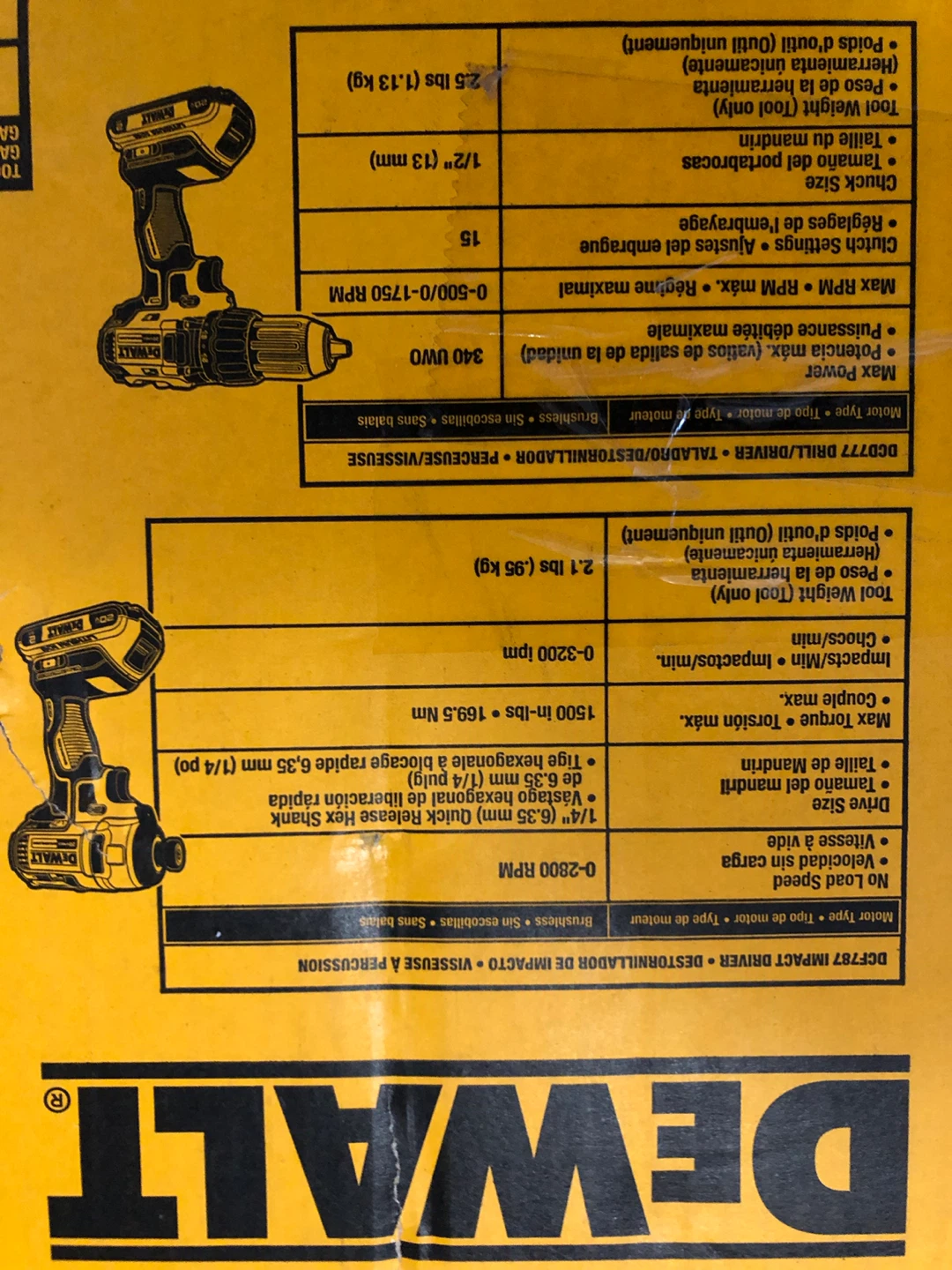 DEWALT DCK477D2 20V MAX XR 4-Tool Brushless Combo Kit - photo 4