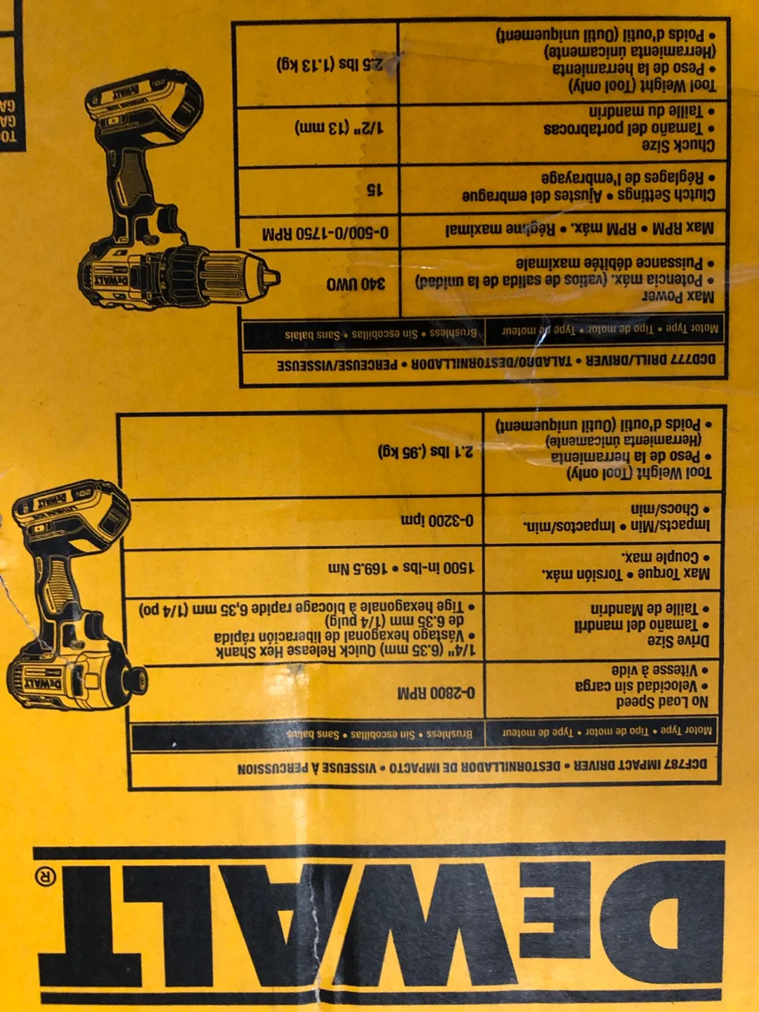 DEWALT DCK477D2 20V MAX XR 4-Tool Brushless Combo Kit - photo 4