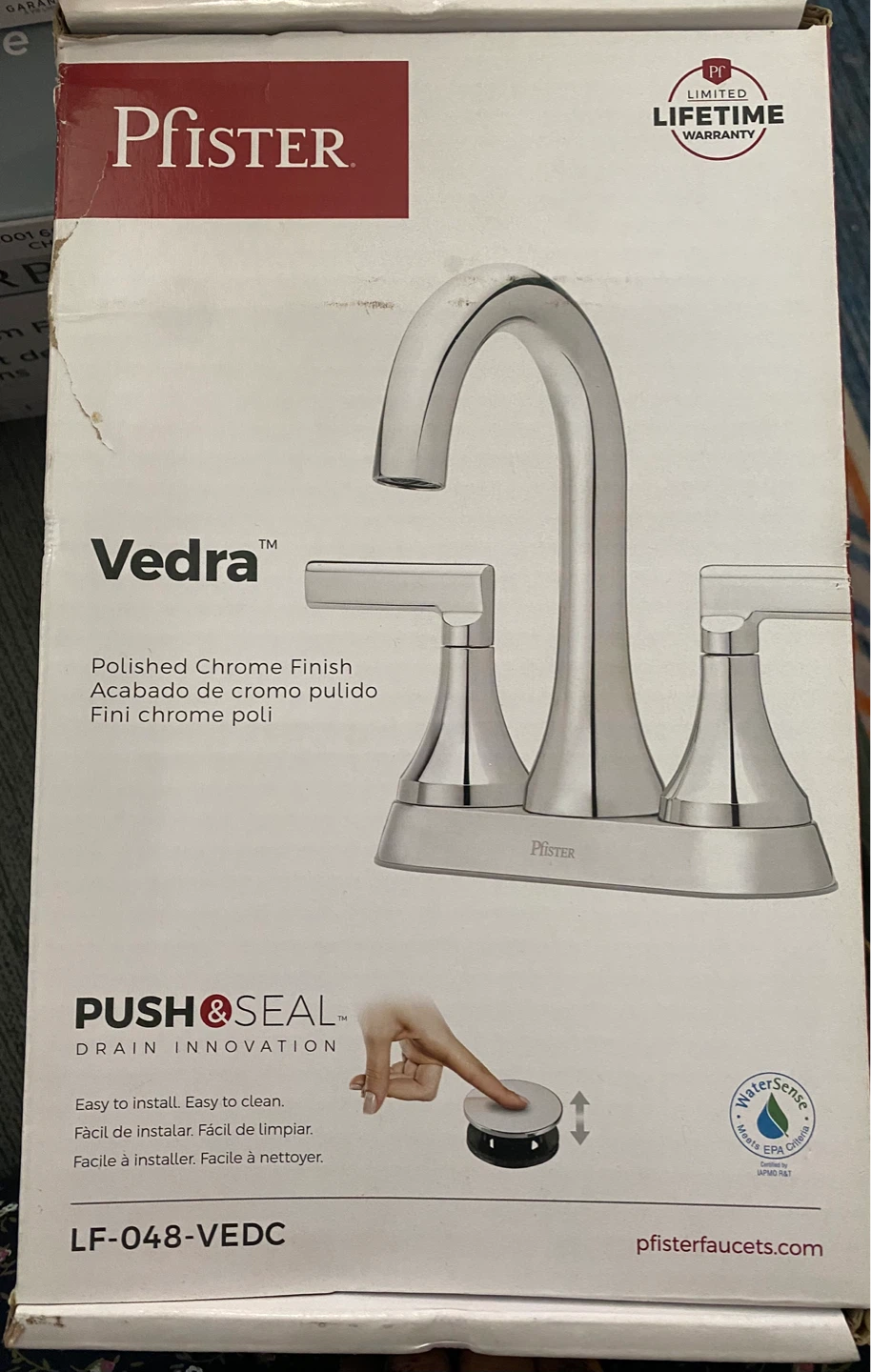 BRAND NEW Pfister Vedra Polished Chrome Faucet LF-048-VEDC