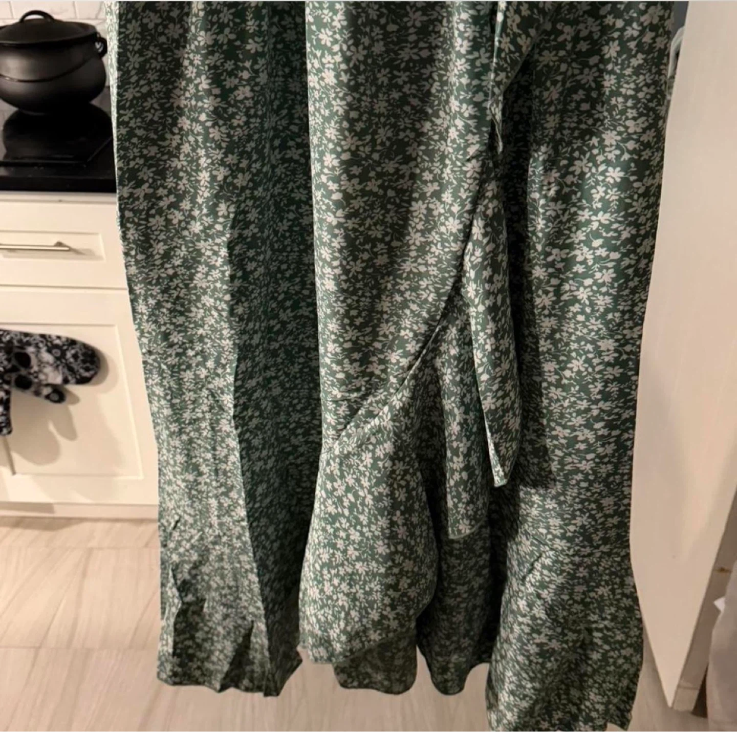 Green floral maxi dress - photo 2