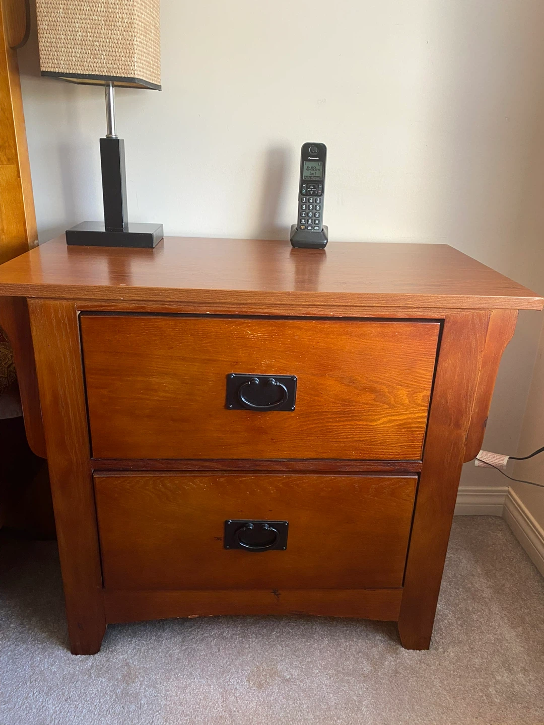 Wooden Bed Frame king size  with Nightstands