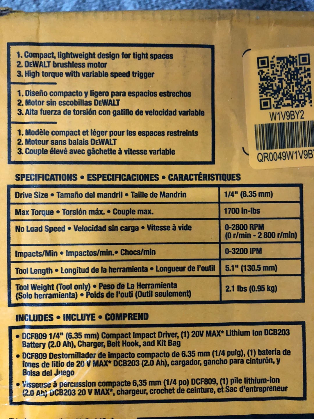 DeWalt Atomic 20V MAX Brushless Impact Driver Kit - photo 3