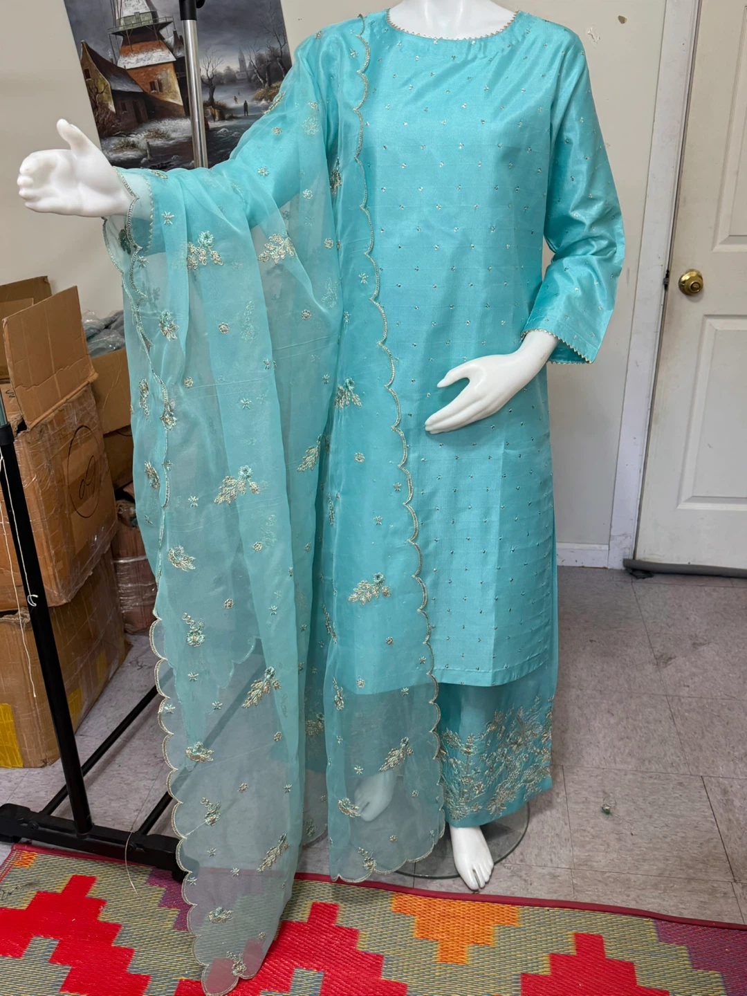 Brand new Pakistani palazo party wear dress