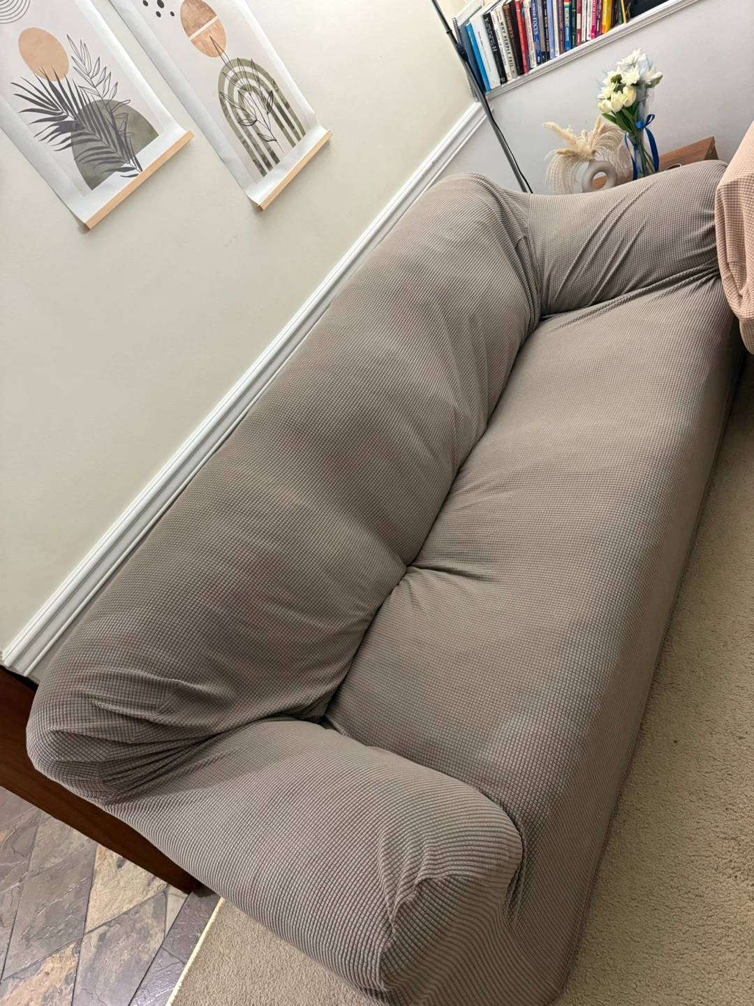 3-Seater Leather Sofa with Free Slipcover - photo 4