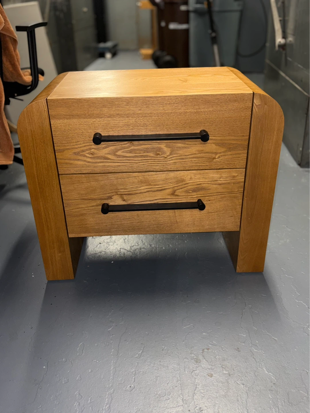 Wooden Nightstand with 2 Drawers