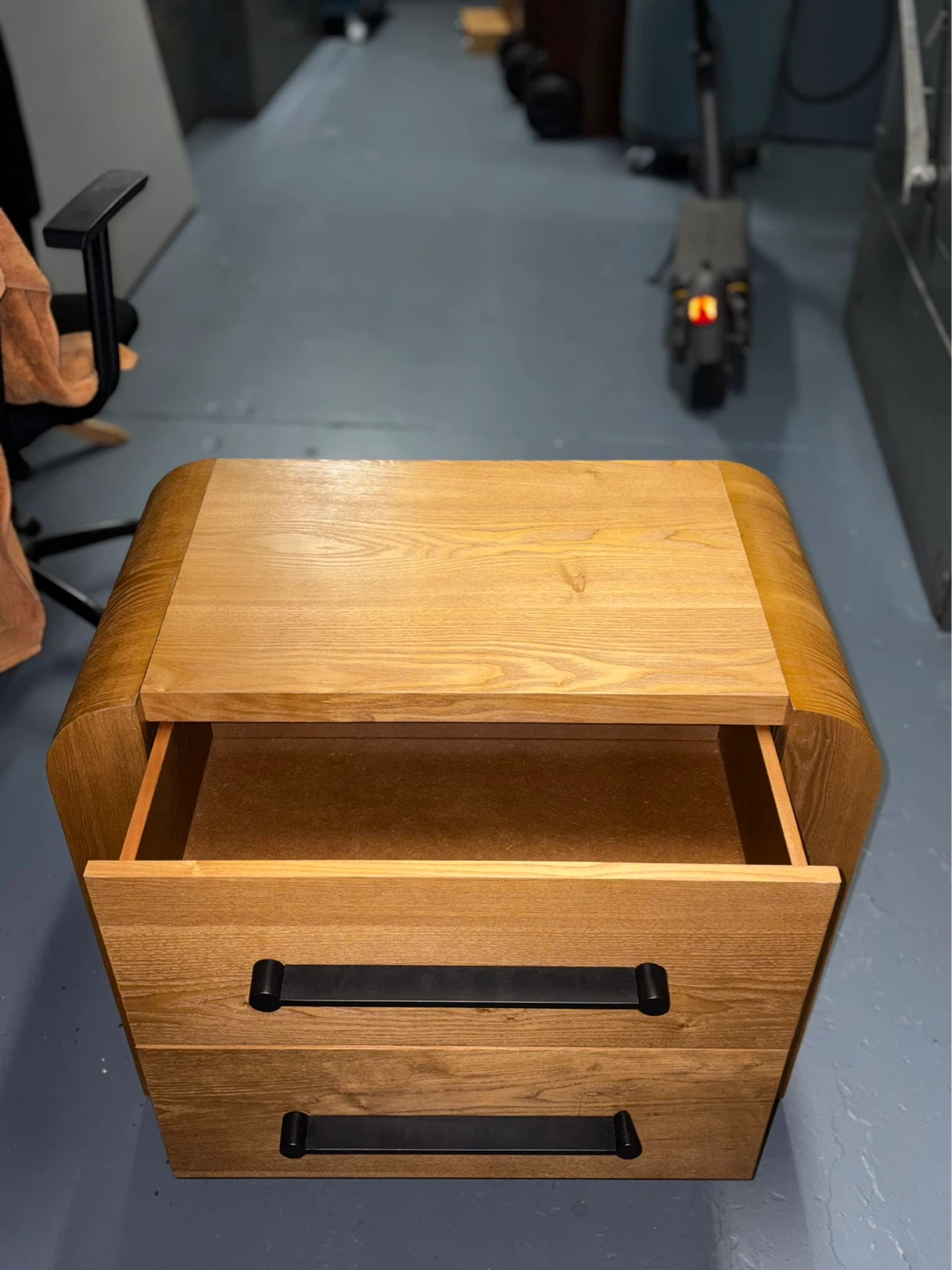 Wooden Nightstand with 2 Drawers - photo 2