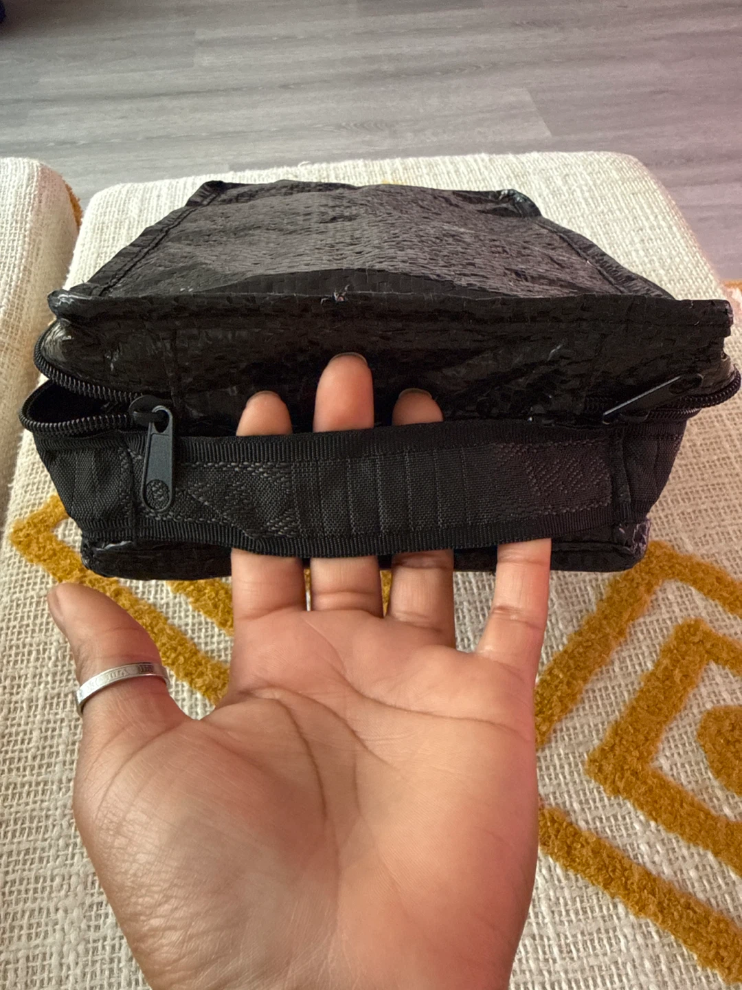 Black Zippered Organizer Pouch ⚽️ - photo 4