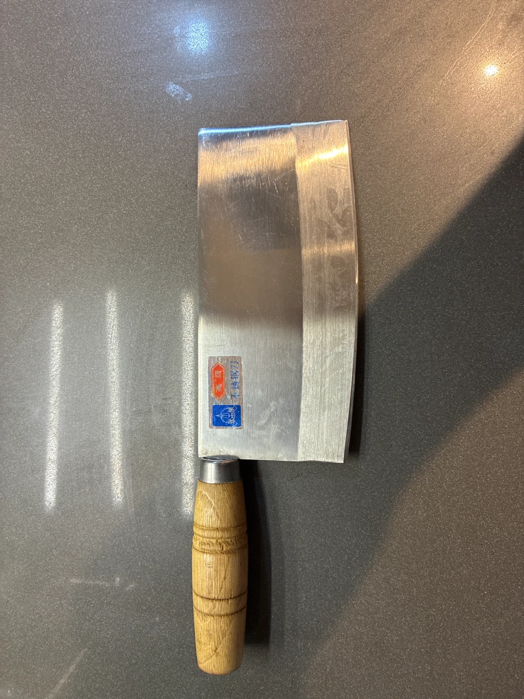 Stainless Steel Chef's Knife with Wooden Handle