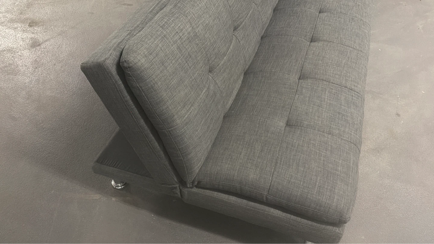 Grey Tufted Sofa Bed - photo 2