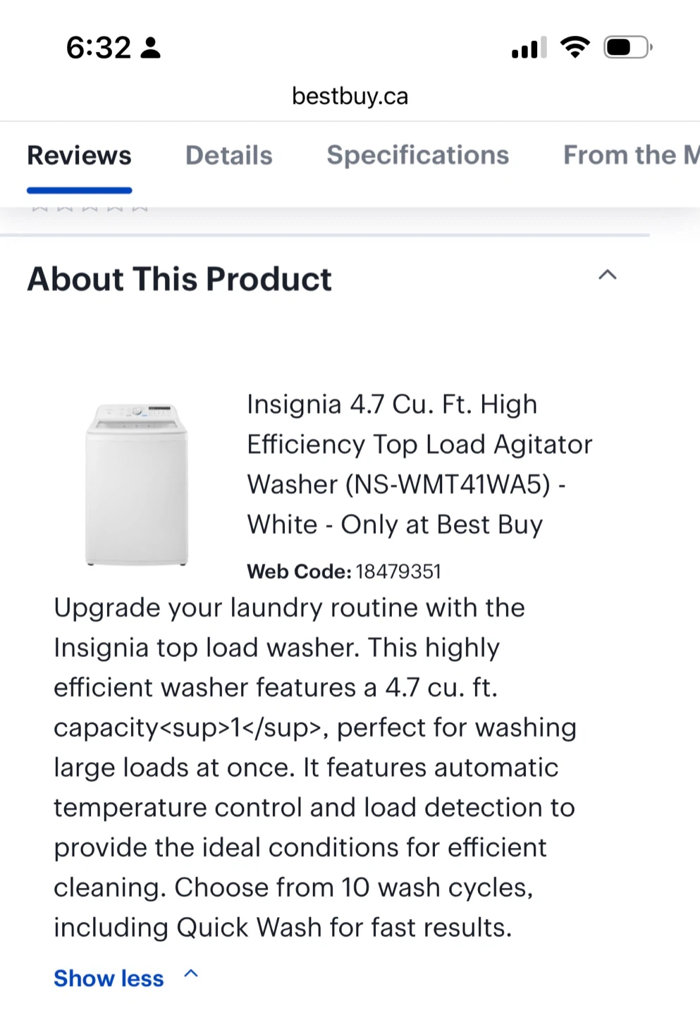 Insignia Washer & Dryer Set - photo 5
