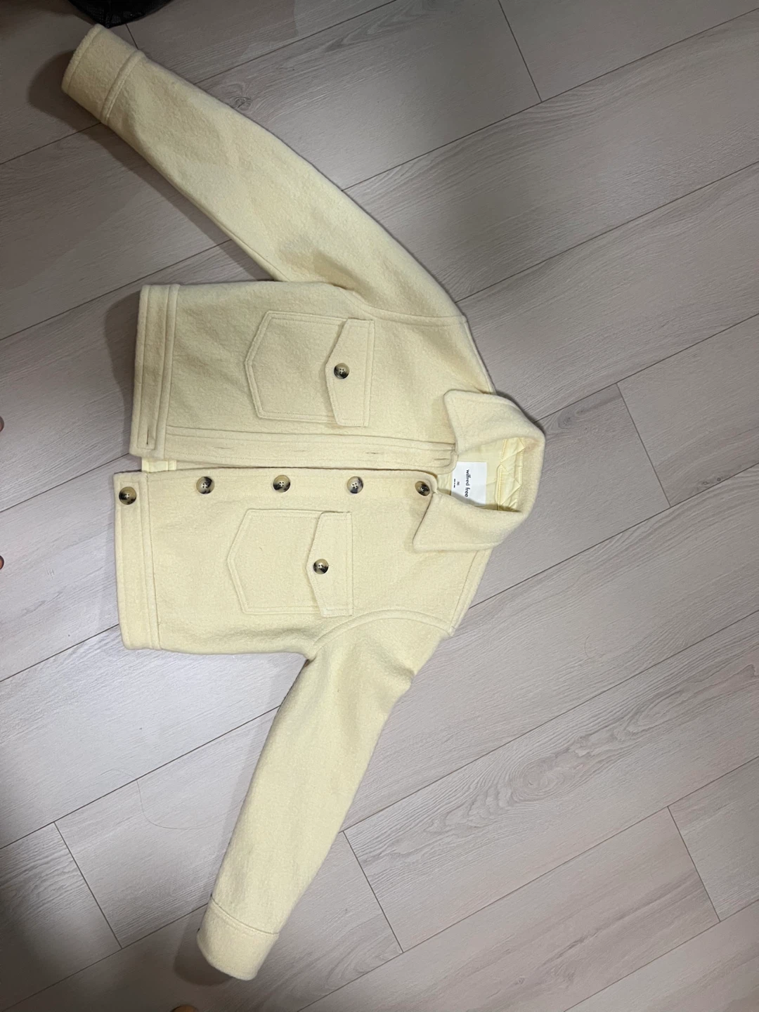 Aritzia Yellow Wool Jacket - Size 2XS