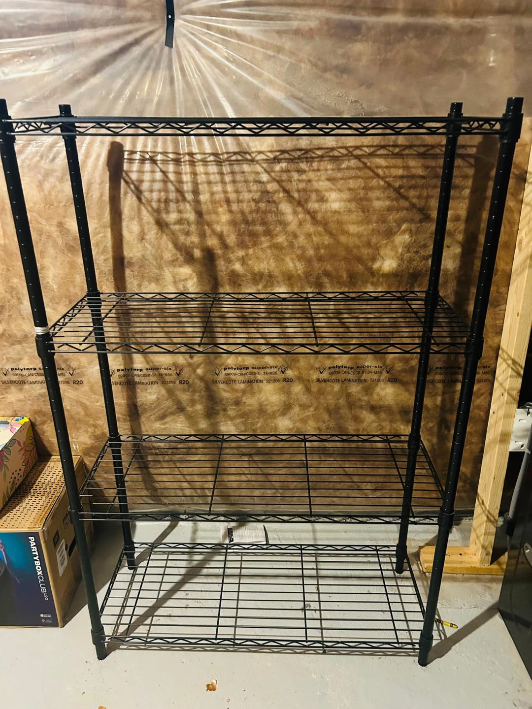 4-Tier Heavy Duty Metal Storage Shelf / Wire Shelving Unit