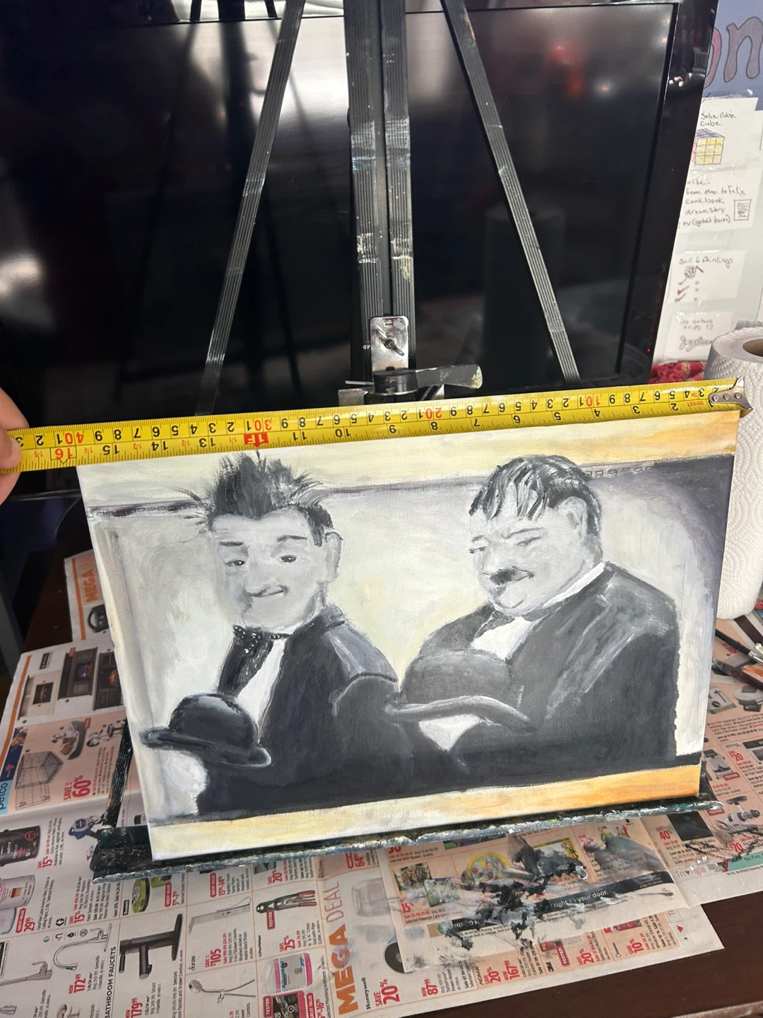 ⚽️Painting of Laurel and Hardy - photo 3