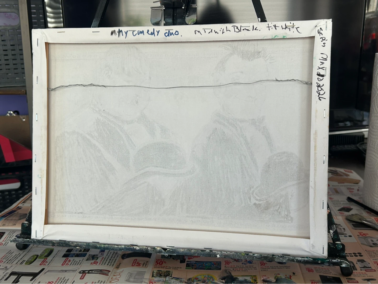 ⚽️Painting of Laurel and Hardy - photo 2