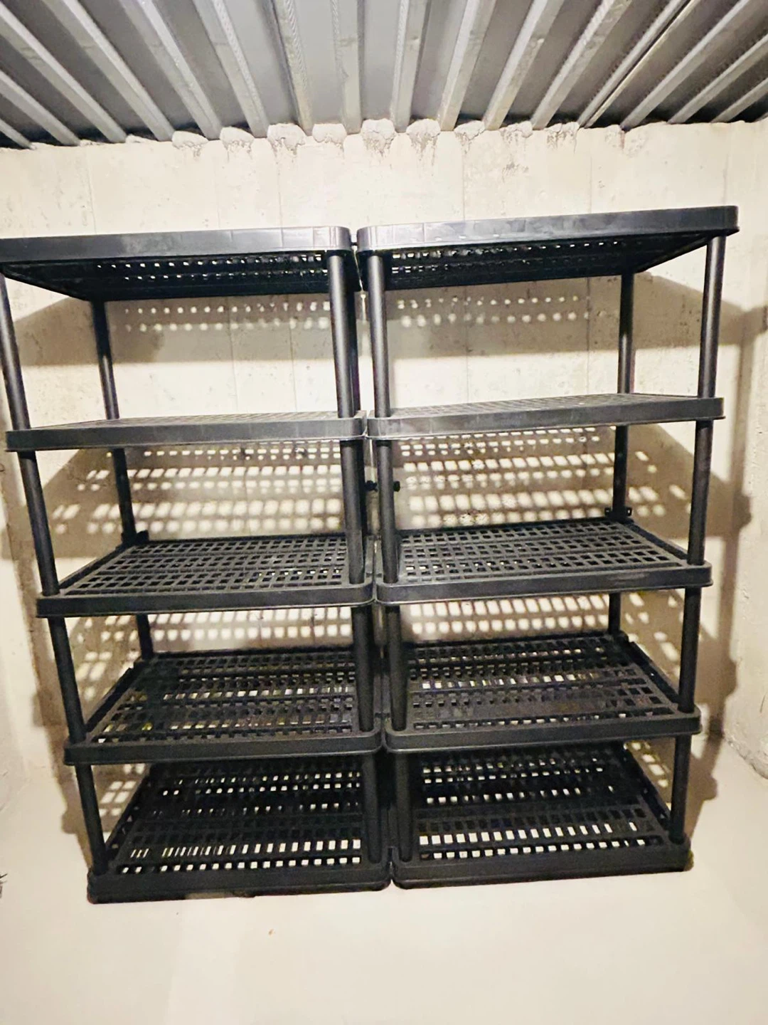2 Resin Storage Shelving Units – Garage, Basement, Pantry